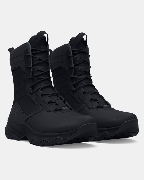Men's UA Stellar G2 Wide (2E) Tactical Boots, Black, pdpMainDesktop image number 3